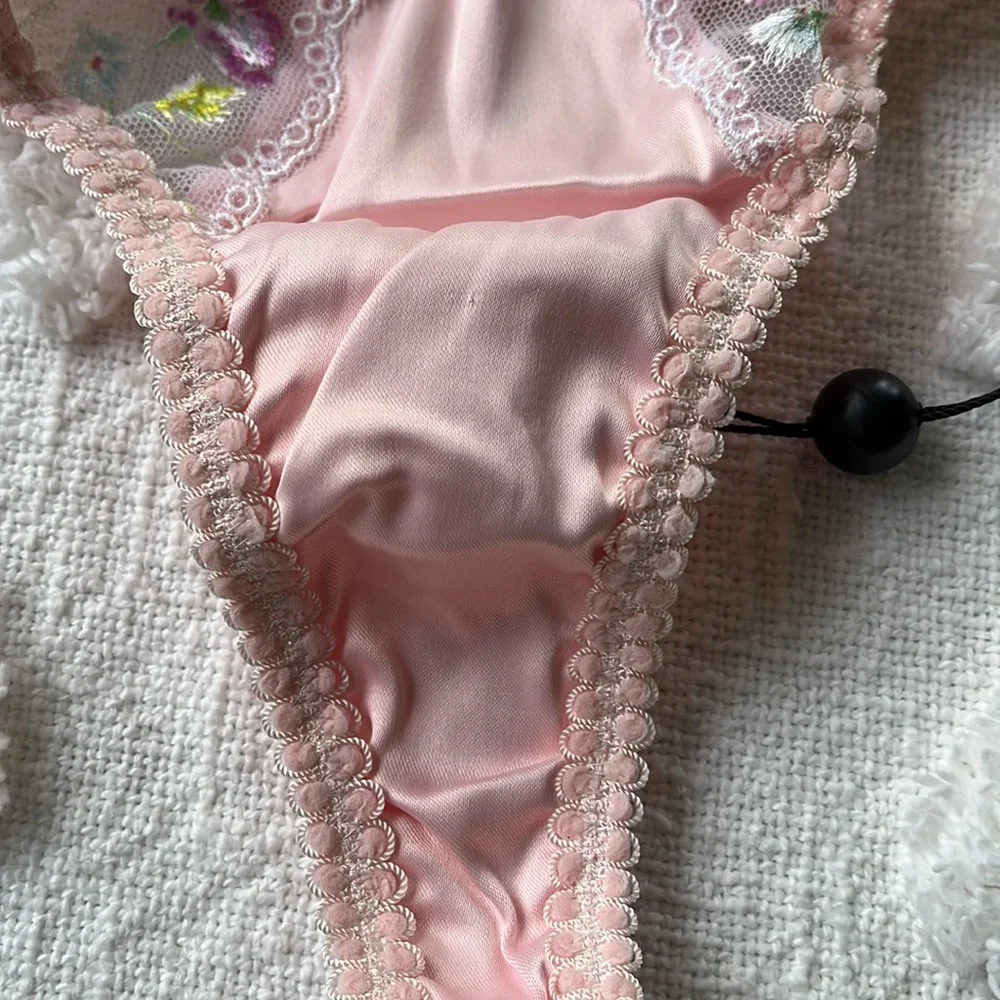 2/$80 For Love & Lemons Midsummer Floral Thong Panty - Picture 10 of 11